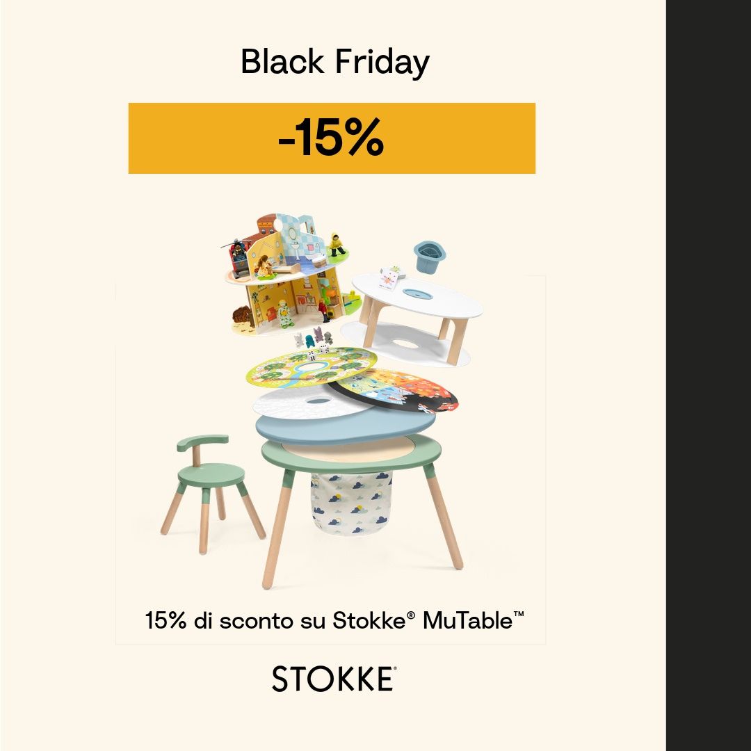 Black Friday Stokke: -15% su Stokke® MuTable™
