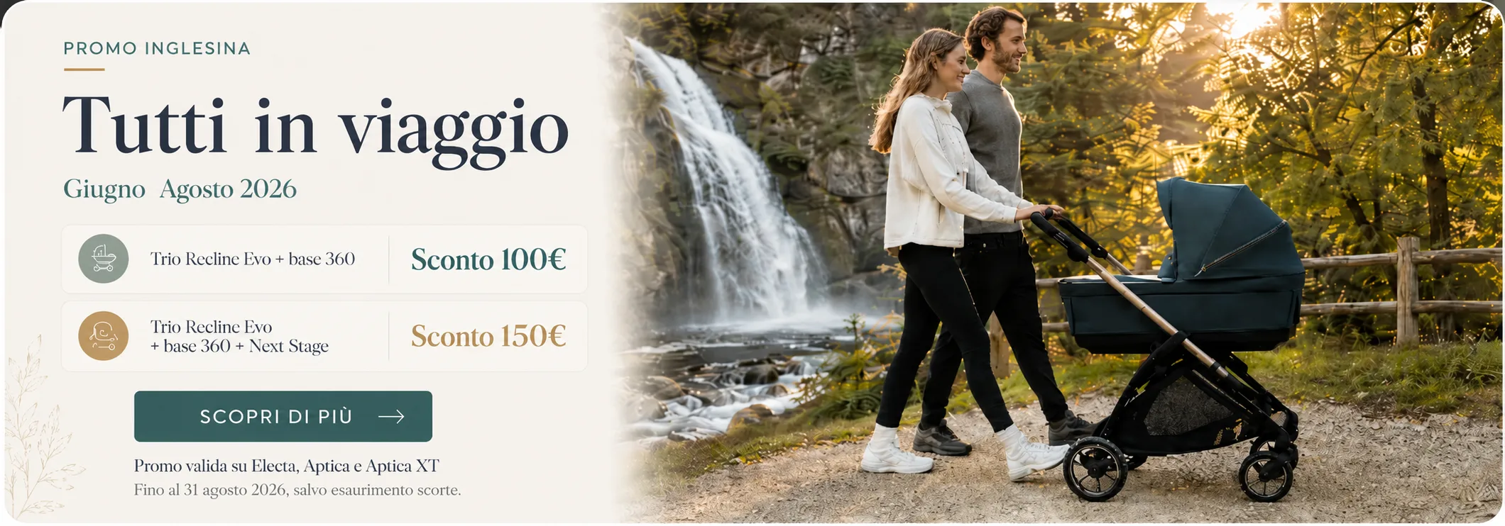 Promo Inglesina giugno luglio agosto 2026 sui trio Inglesina