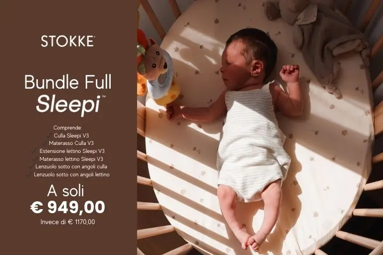 Stokke Sleepi V3 Bundle – Culla e lettino completi con materassi e lenzuola