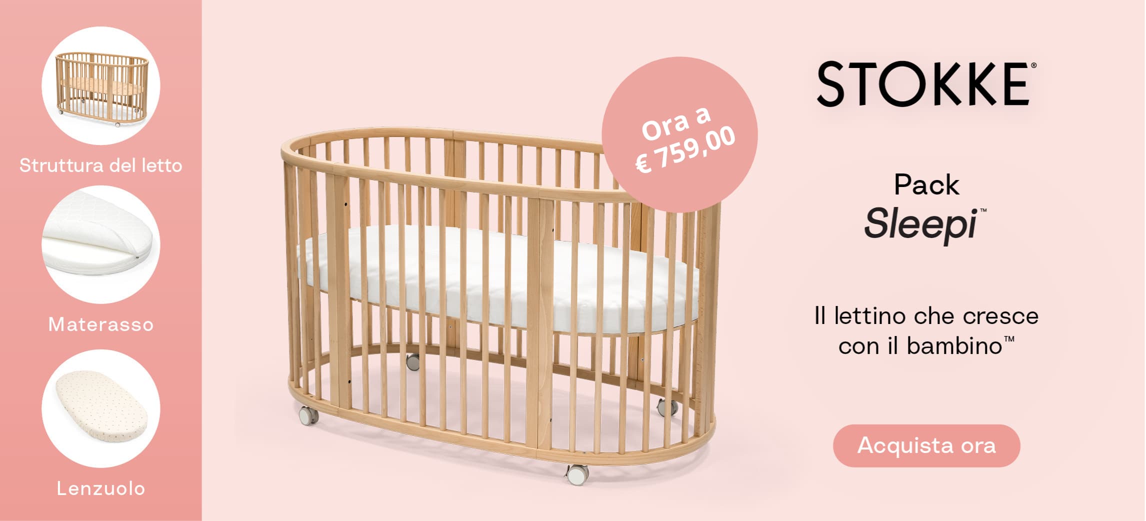 Stokke Sleepi™: lettino 0-5 anni