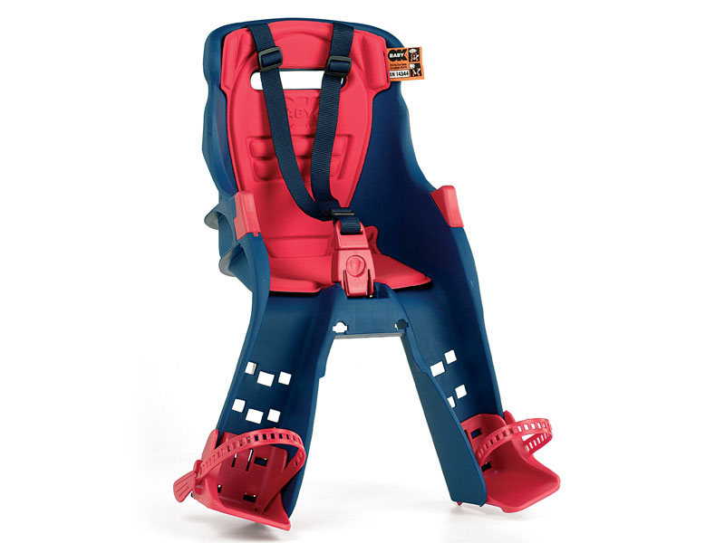 Seggiolino Bici Anteriore OKBABY Orion - Per Bambini 7 Mesi-15kg, Argento/Rosso, Norma UE - Foto 9