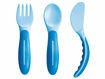 Immagine di MAM posate per imparare a mangiare Baby's Cutlery azzurro - Piatti e posate