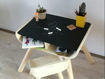Immagine di PlanToys tavolo top nero lavagna e sedia