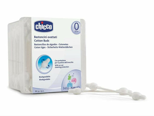 Immagine di Chicco bastoncini ovattati 90 pz - Accessori per il bagnetto