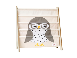 Immagine di 3 Sprouts libreria frontale montessoriana gufo grigio - Accessori vari