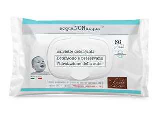 Immagine di Fiocchi di Riso salviette detergenti Acqua non Acqua - Creme bambini