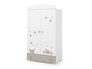 Immagine di Erbesi armadio Mirtillo bianco tortora - Armadi