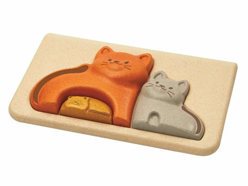 Immagine di Plan Toys cat puzzle  - Giocattoli in legno