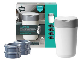 Immagine di Tommee Tippee contenitore getta pannolini Sangenic Twist & Click special kit + 4 ricariche - Getta pannolini