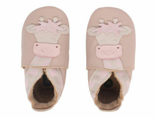 Immagine di Bobux scarpa neonato Soft Sole tg. M giraffa beige - Scarpine neonato