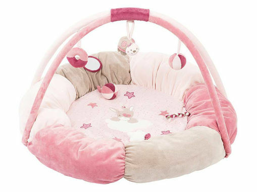 Immagine di Nattou tappeto pouf Nina, Jade e Lili - Palestrine e tappeti