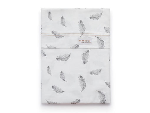 Immagine di Bamboom set lenzuola culla Bedsheet Print Mini feather 100 x 75 cm - Corredino nanna