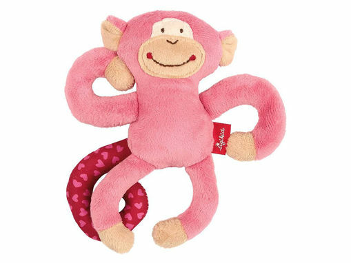 Immagine di Sigikid peluche da appendere Scimmia rosa - Giochi per passeggino