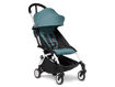 Immagine di Stokke Duo Yoyo3 con bassinet 0+ e rivestimento 6+ bianco-aqua