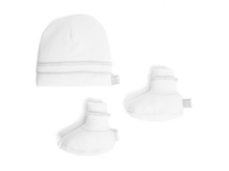 Bamboom set neonato cappellino e scarpine bianco prezzo 22,90 €