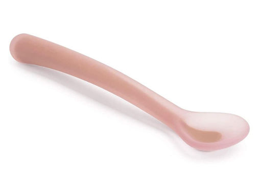 Immagine di Suavinex cucchiaio silicone Hygge rosa - Piatti e posate