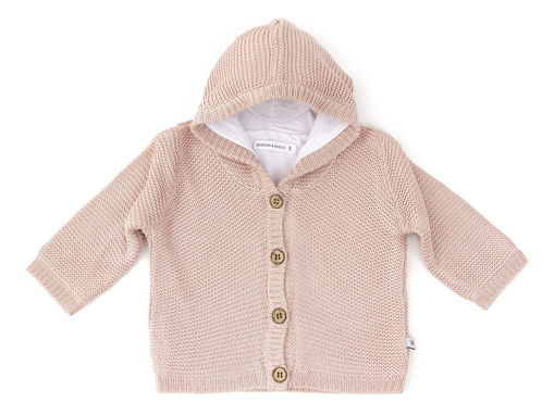 Bamboom cardigan con cappuccio fatto a maglia rosa prezzo 22,48 €