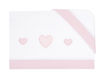 Immagine di Coccole Baby set lenzuolo 3 pz per lettino Cuore rosa - Corredino nanna
