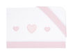 Immagine di Coccole Baby set lenzuolo 3 pz per maxi culla Cuore rosa - Corredino nanna