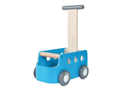 Immagine di PlanToys pulmino blu primi passi - Giochi educativi