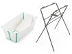 Immagine di Stokke vaschetta Flexi Bath + Newborn + Supporto bianco-verde acqua - Vaschette