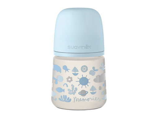 Immagine di Suavinex biberon Memories flusso lento 150 ml azzurro - Biberon