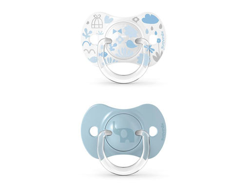 Immagine di Suavinex ciuccio Memories 6-18 mesi 2 pz azzurro - Ciucci