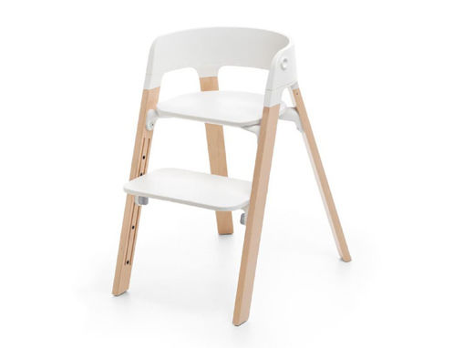 Immagine di Stokke sedia Steps bianco-naturale - Seggioloni pappa