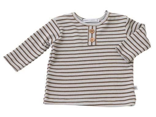 Immagine di Bamboom maglietta manica lunga froufrou righe azzurro tg 3 mesi - Maglie
