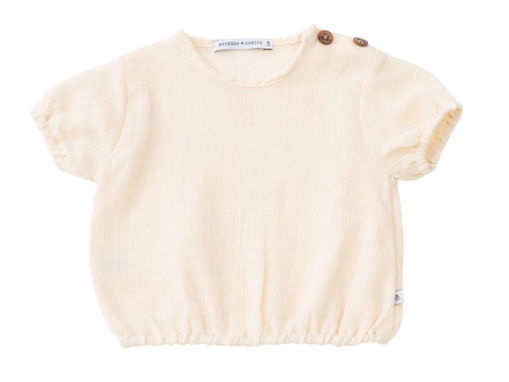Immagine di Bamboom maglietta manica corta con bordi elastici panna 243 tg 3 mesi - T-Shirt e Top