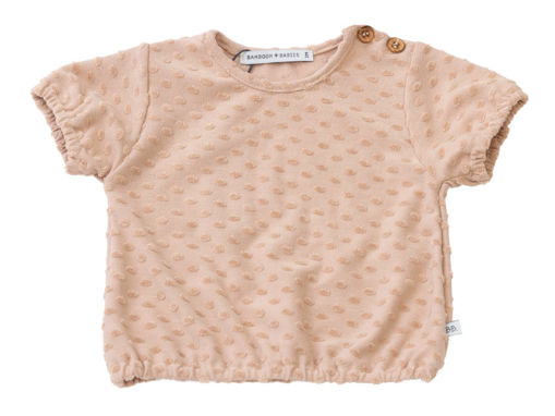 Immagine di Bamboom maglietta manica corta con bordi elastici rosa palline 243 tg 3 mesi - T-Shirt e Top