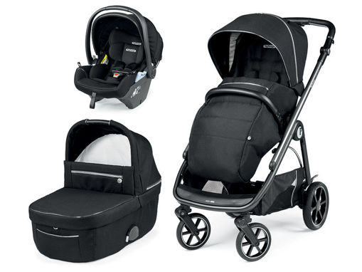 Immagine di Peg Perego trio Veloce + Lounge black shine - Passeggini trio e duo