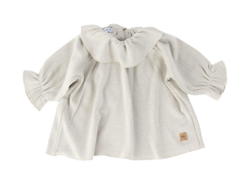 Immagine di Bamboom camicia volant Bluse grigio chiaro tg 6 mesi - T-Shirt e Top