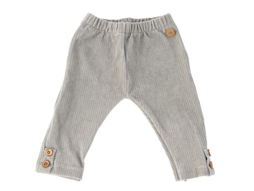Immagine di Bamboom pantalone leggings Skinny velluto a costine grigio chiaro tg 9-12 mesi - Pantaloni