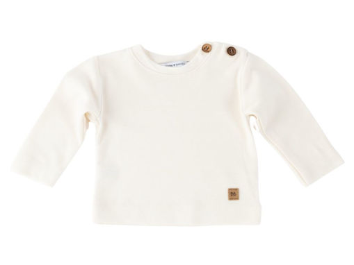 Immagine di Bamboom maglia bottoni spalla bimbo bianco panna tg 1 mese - T-Shirt e Top