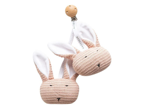 Immagine di Bamboom Coniglietti lavorati a maglia con clip rosa - Educativi 