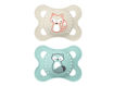 Immagine di Mam ciuccio Original Matt 2-6 silicone 2 pz azzurro - Ciucci