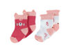 Immagine di Noukie's 2 paia di calzini in cotone rosa tg 18 - Calzine per neonato