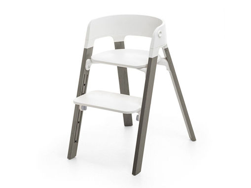 Immagine di Stokke sedia Steps bianco-hazy grey - Seggioloni pappa