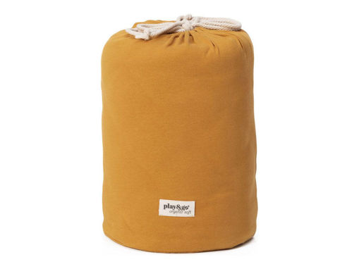 Immagine di Play&Go sacco portagiochi e tappeto Organic mustard chai tea - Palestrine e tappeti