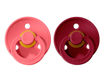 Immagine di Bibs set 2 ciucci in caucciù Colour 0-6 m corallo e rubino