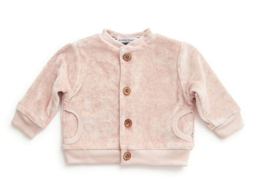Immagine di Bamboom cardigan in velluto rosa cipria tg 1 mese - Capi spalla