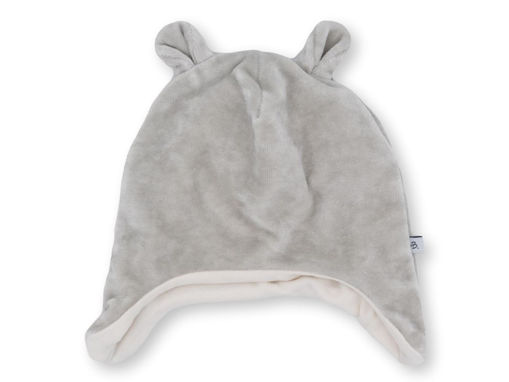 Immagine di Bamboom cappellino in velluto grigio ghiaccio tg S (0-4 mesi) - Cappelli