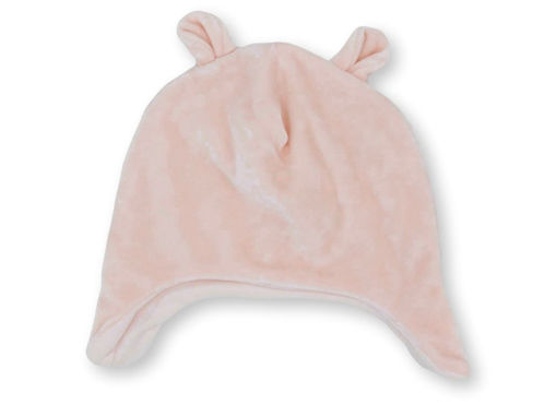 Immagine di Bamboom cappellino in velluto rosa cipria tg S (0-4 mesi) - Cappelli
