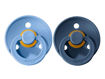 Immagine di Bibs set 2 ciucci in caucciù Colour 0-6 m blu cielo e blu acciaio - Ciucci