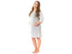 Immagine di Mysanity camicia per il parto grigia con profili bianchi tg S - Premaman