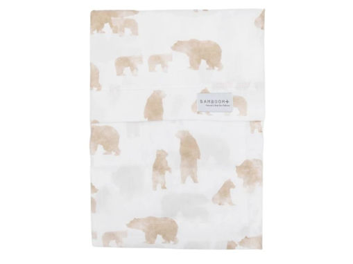 Immagine di Bamboom lenzuolo per lettino + federa 140 x 110 cm orso - Corredino nanna