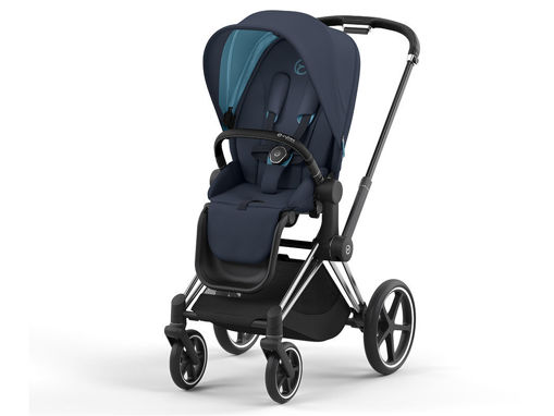 Immagine di Cybex passeggino Priam 4.0 telaio chrome black-nautical blue