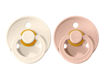 Immagine di Bibs set 2 ciucci in caucciù Colour 6+ m avorio e rosa cipria - Succhietti