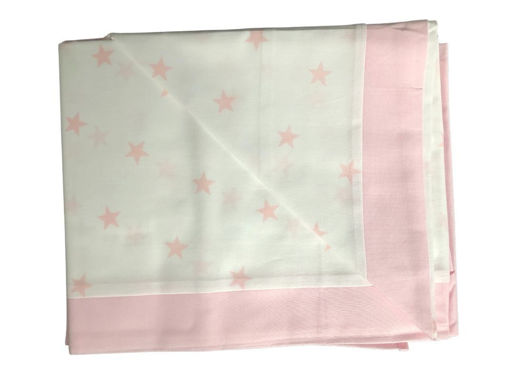 Immagine di Coccole Baby set lenzuolo 3 pz lettino 130x65 cm stelle rosa - Corredino nanna